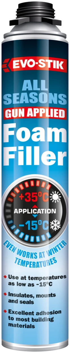 Bostik EVO-STIK All Seasons Gun Applied Foam Filler Natural 700ml (30609929)