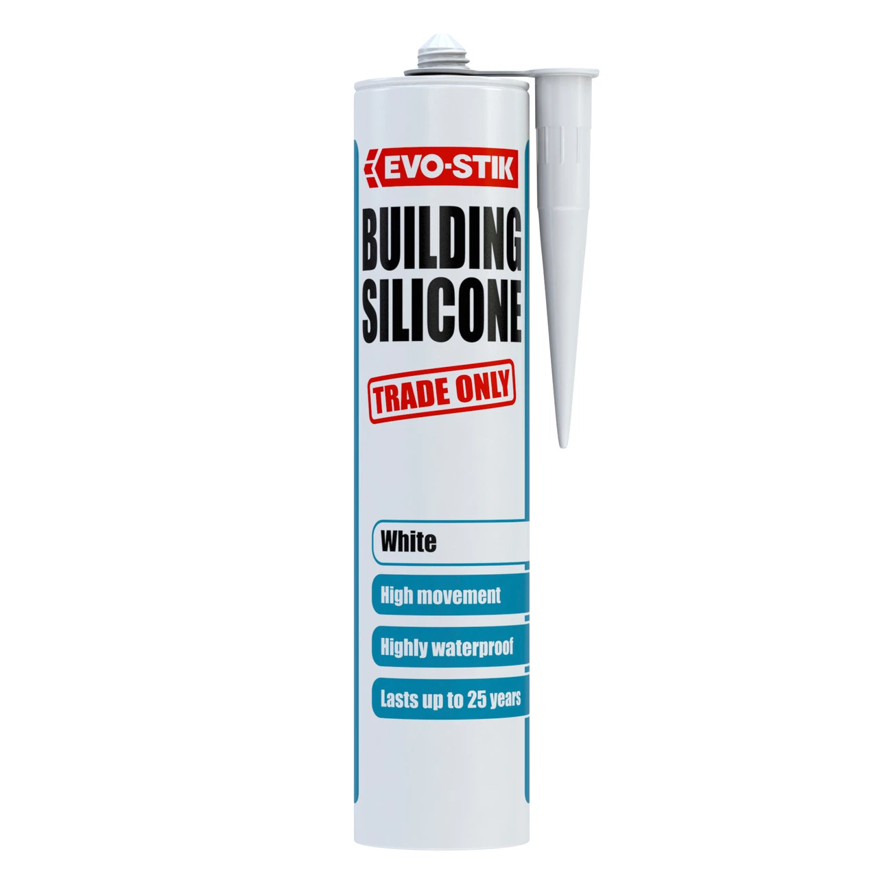 Bostik EVO-STIK Building Silicone Sealant White C20 310ml (30613350) 3 Bostik EVO-STIK Building Silicone Sealant White C20 310ml (30613350)
