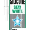 Bostik EVO-STIK Stay White Sanitary Silicone Sealant White (30613471) -Home Building Materials Store 30613471 85966.1686904329