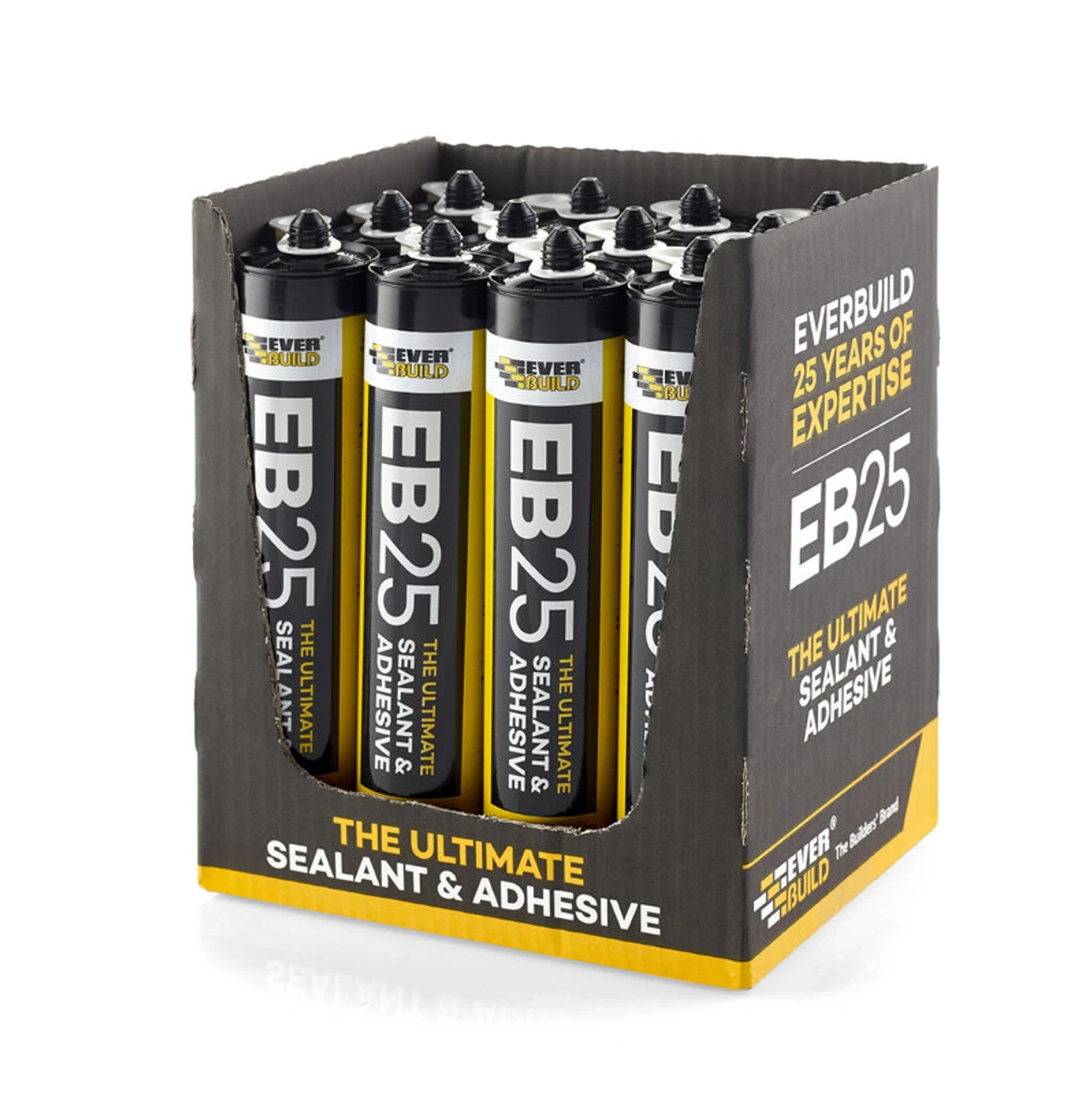 Everbuild EB25 Ultimate Sealant & Adhesive Cartridge Black 300ml EB25BK 7 Everbuild EB25 Ultimate Sealant & Adhesive Cartridge Black 300ml EB25BK - Image 5