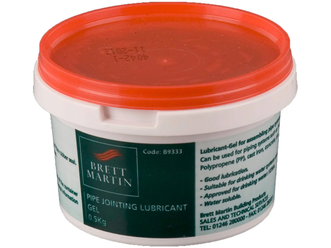 Brett Martin Lubricant Gel Blue 0.5Kg 90 X 150 X 150mm 3 Brett Martin Lubricant Gel Blue 0.5Kg 90 X 150 X 150mm