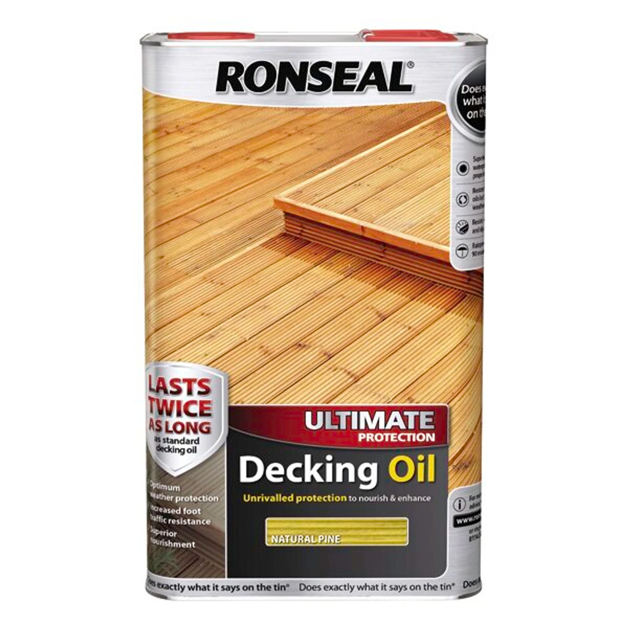 Ronseal Ultimate Oil Natural Pine 5 Litres 3 Ronseal Ultimate Oil Natural Pine 5 Litres