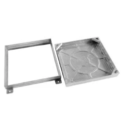 Manhole Cover & Frame Galvanised Pavior 600 X 450 X 80mm