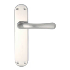 Clara Suite Door Lever On Backplate Bathroom Furniture SNP (Pair)