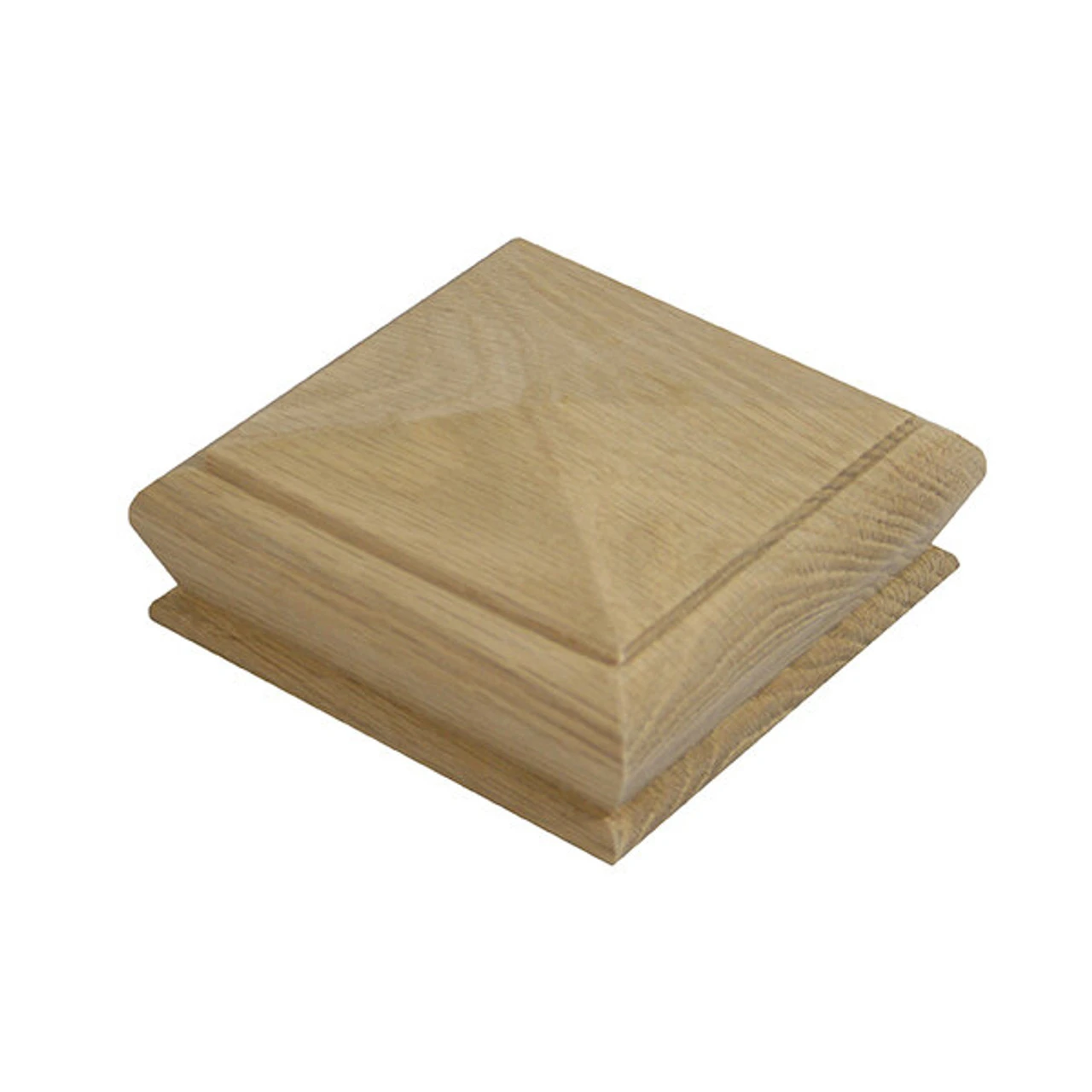 Richard Burbidge Half Pyramid Cap Newel For 90mm Spindles White Oak 3 Richard Burbidge Half Pyramid Cap Newel For 90mm Spindles White Oak