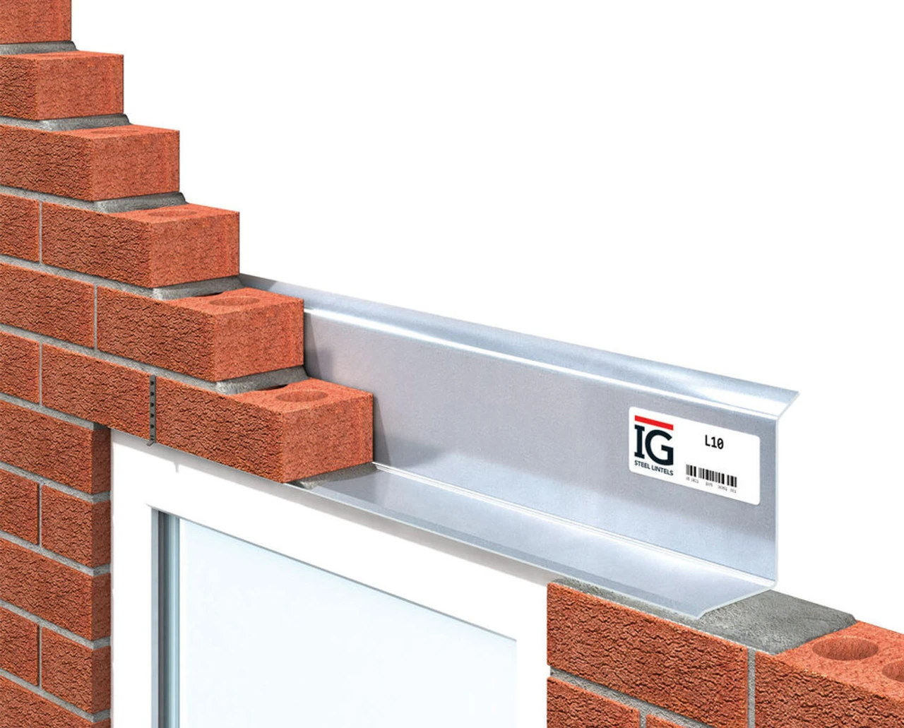 IG Lintels Solid Wall Steel Lintel Single Leaf Standard Load L10 1200mm 3 IG Lintels Solid Wall Steel Lintel Single Leaf Standard Load L10 1200mm