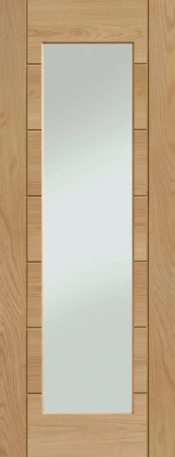 XL Palermo Essential 1 Light Internal Oak Fully Finished Glazed Door