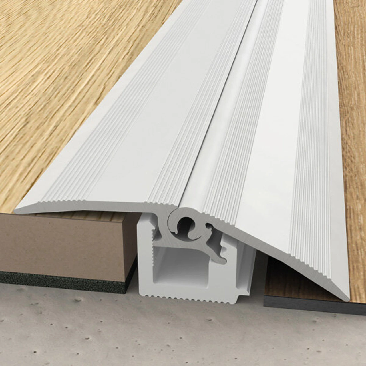 Quick Step Silver Multifunctional Profile Livyn Skirting 1860mm 3 Quick Step Silver Multifunctional Profile Livyn Skirting 1860mm