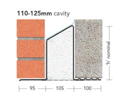 IG Lintels Cavity Wall Steel Lintel Wide Outer Leaf Heavy Load L1/HD110 WOL