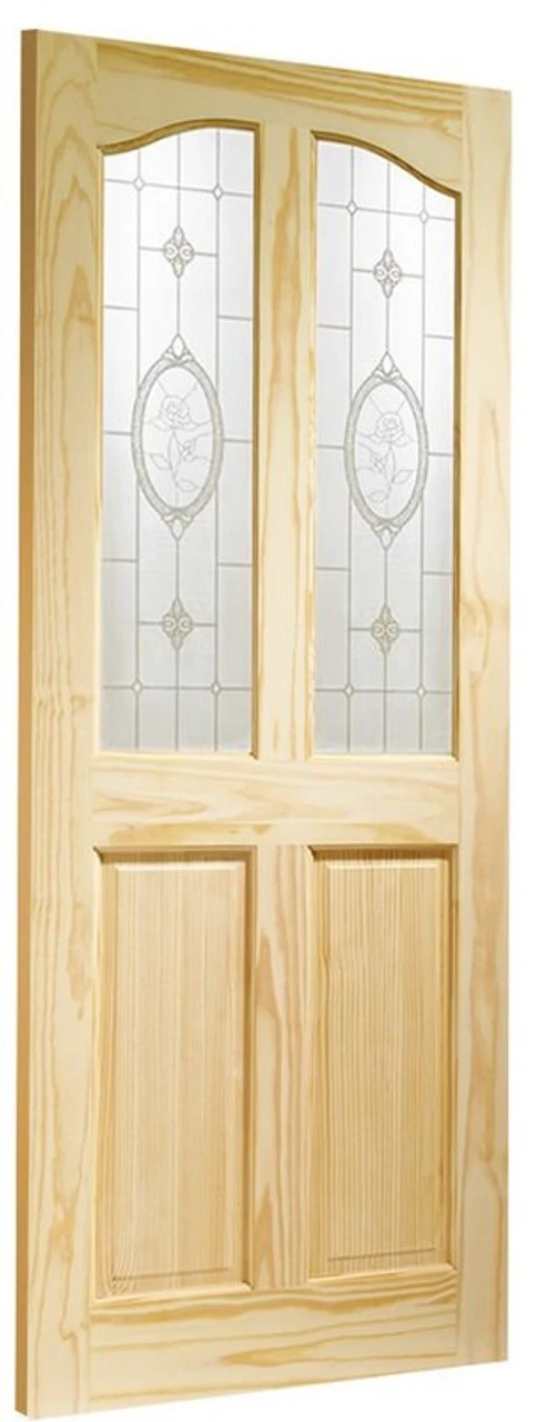 XL Rio Internal Clear Pine Door With Crystal Rose Glass-1981 X 686 X 35mm (27") 8 XL Rio Internal Clear Pine Door With Crystal Rose Glass-1981 X 686 X 35mm (27") - Image 6