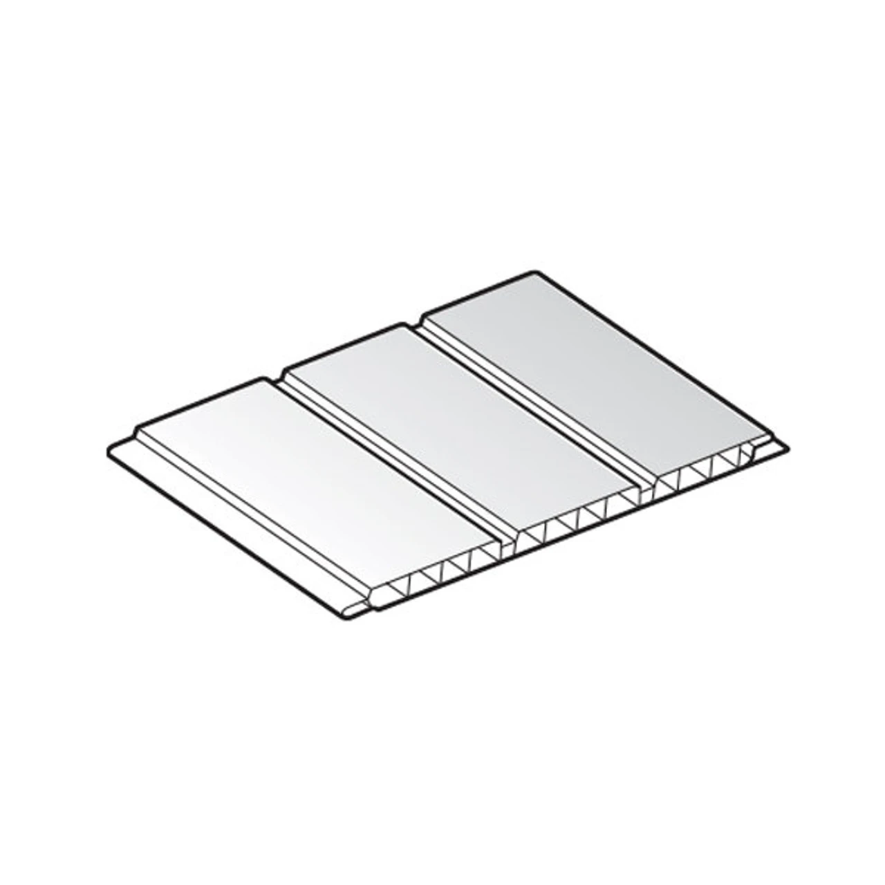 Floplast Hollow Soffit White H300 300mm 3 Floplast Hollow Soffit White H300 300mm