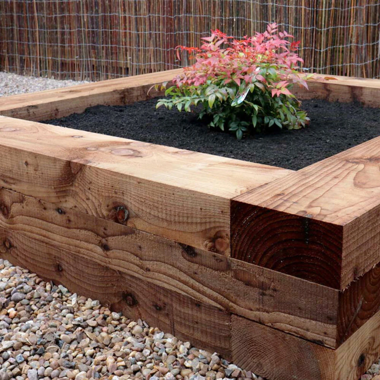 Brown Softwood UC3u Treated Garden Sleeper 95 X 195 X 2400mm 6 Brown Softwood UC3u Treated Garden Sleeper 95 X 195 X 2400mm - Image 4