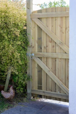 Grange Arched Featheredge Timber Gate FSC 1850 X 900 X 62mm