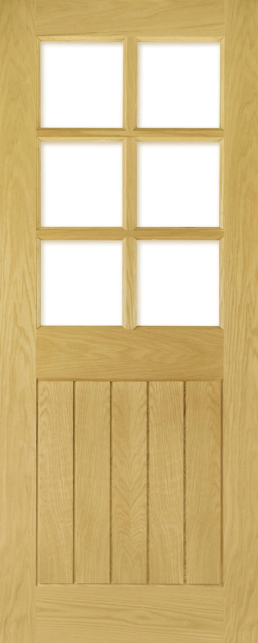 Deanta Ely Oak 6L Glazed Door 3 Deanta Ely Oak 6L Glazed Door