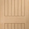 XL Sussex Internal Oak Door With Clear Glass 1981 X 762 X 35mm (30 Inch)