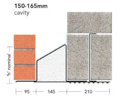 IG Lintels Cavity Wall Steel Lintel Wide Inner Leaf Heavy Load L1/HD100 WIL
