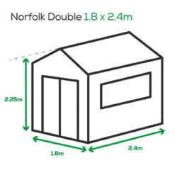 Albany Sheds Norfolk Double Door Shed Treated 2400 X 1800mm -Home Building Materials Store t.tlx XnXoqzN.vXonw3VuxX.XlhVXU. 49943.1701483706