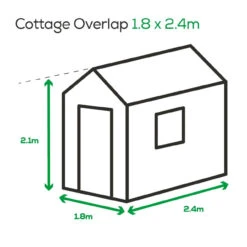 Albany Sheds Cottage Overlap Apex Shed Treated 2400 X 1800mm -Home Building Materials Store t.tlx XnXoqzN.vXonw3gyYX.XlhVXU. 46201.1701483735