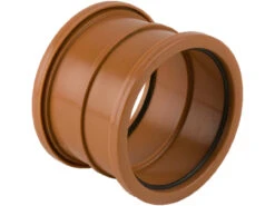 Brett Martin Double Socket PVC Coupler Terracotta