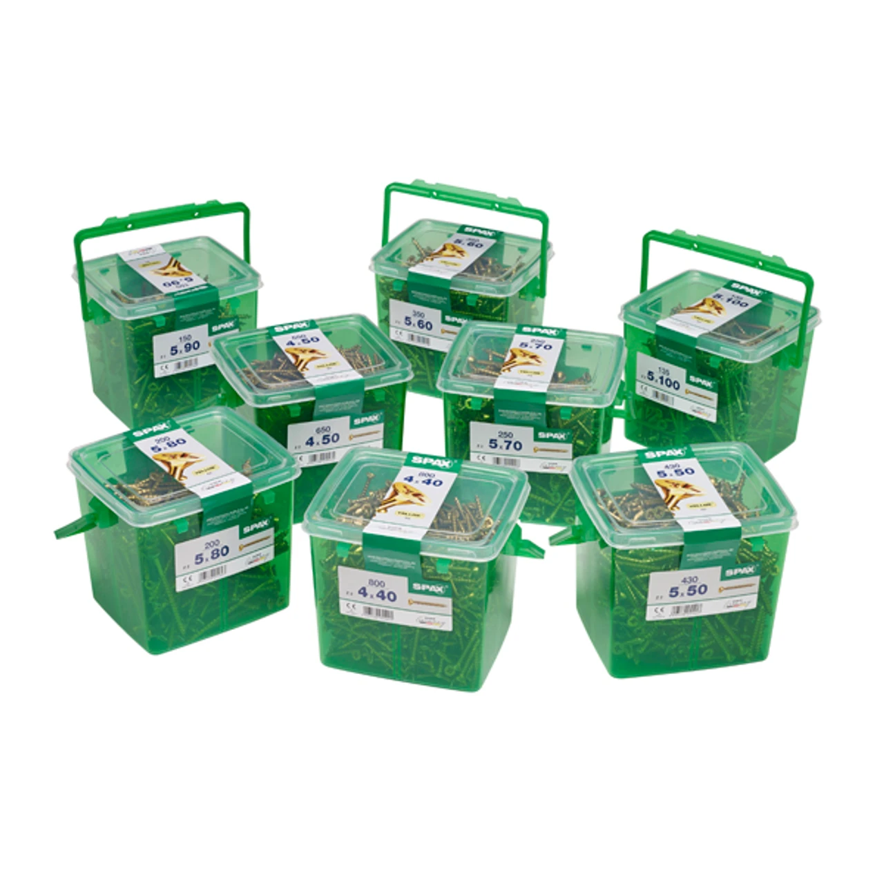 Spax Flat Countersink Pozi Yellow Woodscrews 5 X 80mm (200 Pack) 5 Spax Flat Countersink Pozi Yellow Woodscrews 5 X 80mm (200 Pack) - Image 3