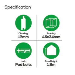 Albany Sheds Norfolk Double Door Shed Treated 2400 X 1800mm -Home Building Materials Store t.tlx fGfBK68.LfBGoaCDuf.fN3CfE. 94133.1701483707