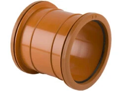 Brett Martin Double Socket PVC Slip Coupler Terracotta