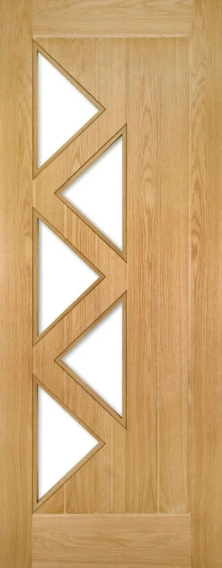 Deanta Ely Fully Finished Oak 5L Glazed Door