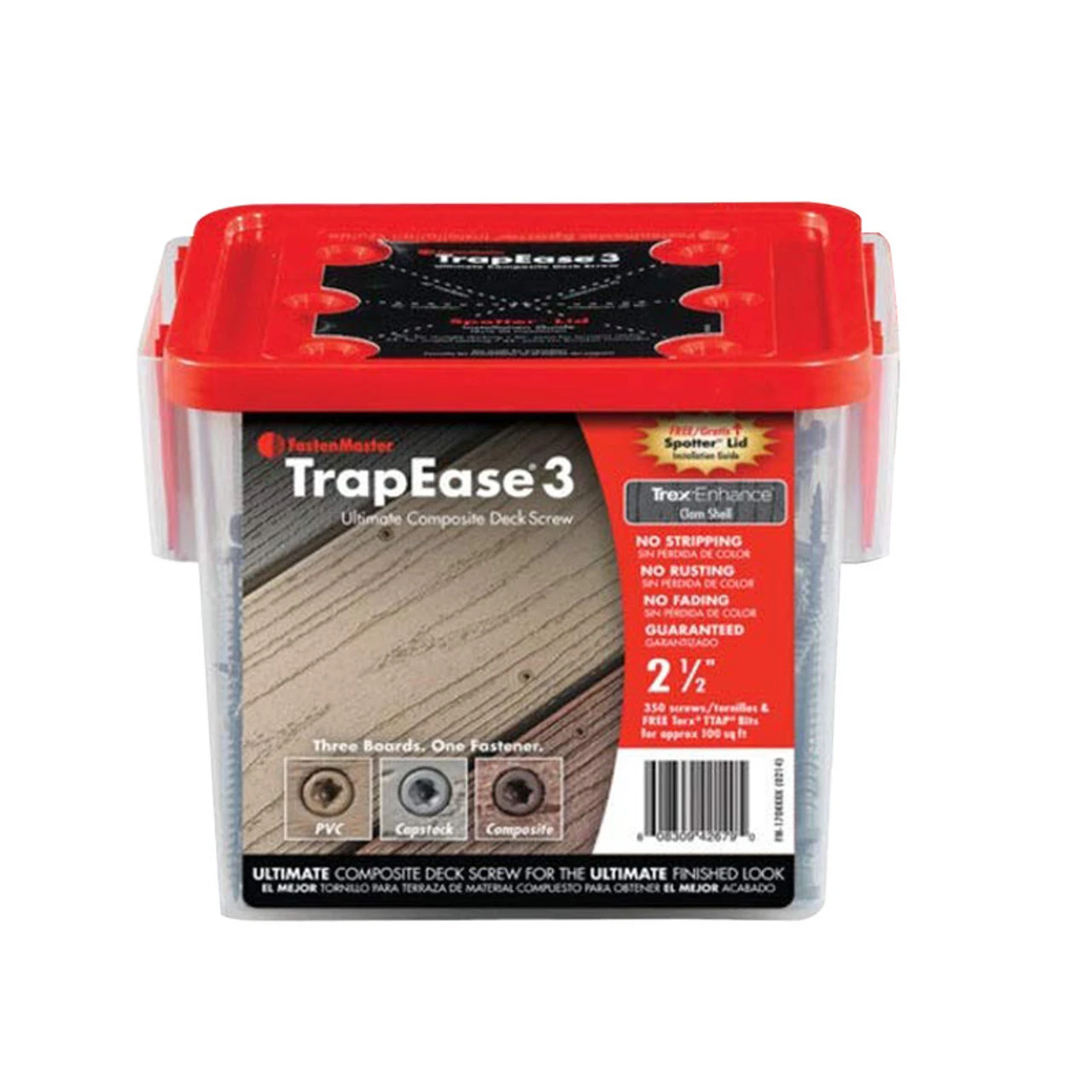 Trex Composite Decking Screws 70mm FastenMaster TrapEase3 Spiced Rum 6 Trex Composite Decking Screws 70mm FastenMaster TrapEase3 Spiced Rum - Image 4