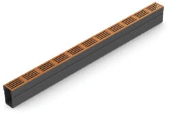 ACO Threshold Drain CorTen Aluminium Grating