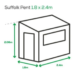 Albany Sheds Suffolk Pent Shed Treated 2400 X 1800mm -Home Building Materials Store t.tlx rlr7AJi.Rr7lkw 9tr.rEx rO. 76632.1701483687
