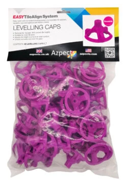 Azpects EasyTileAlign Purple Levelling Caps (50 Pack) (6510)