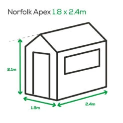 Albany Sheds Norfolk Apex Shed Treated 2400 X 1800mm -Home Building Materials Store t.tlx uxuicDk.muixEl2R6u.u6LyuJ. 97621.1701483714