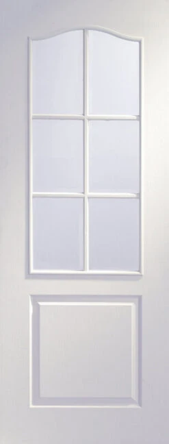 XL Classique Internal White Moulded Clear Glass Door