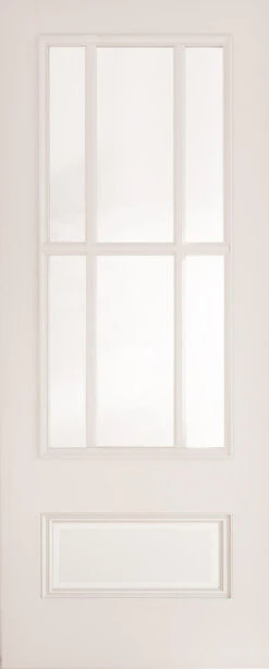 Deanta Canterbury White Primed Glazed Door